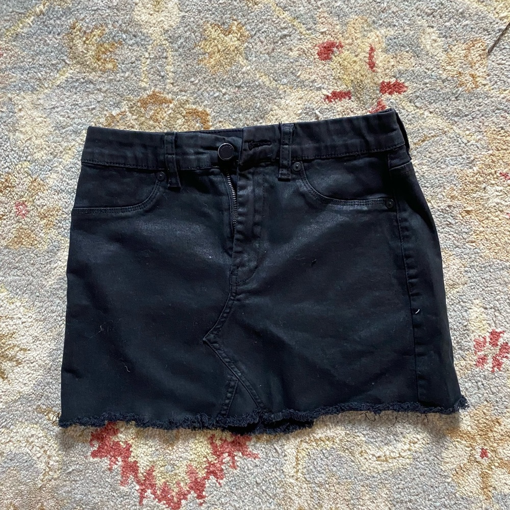 Blank NYC Black denim skirt